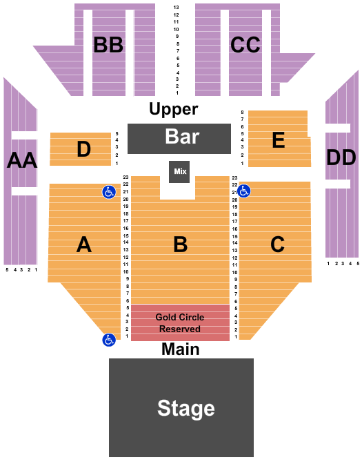 The Criterion Seating Chart