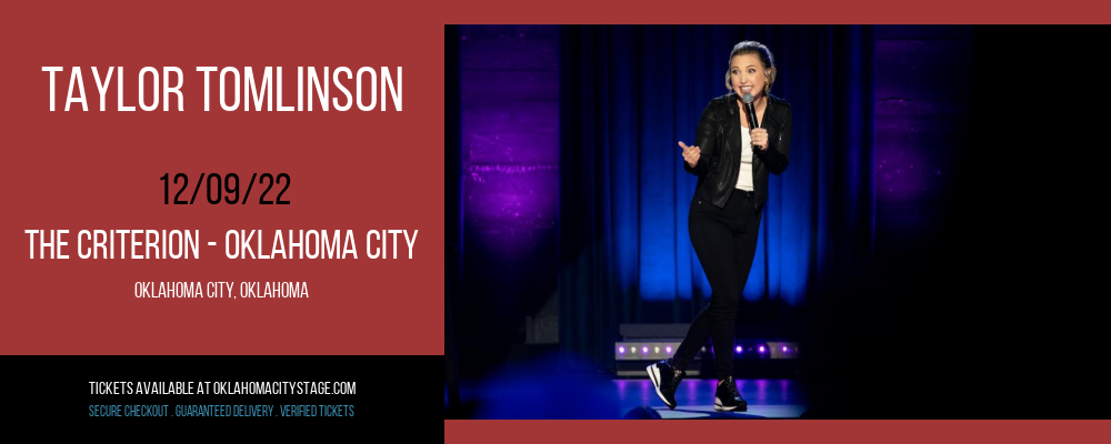 Taylor Tomlinson at The Criterion tickets Taylor Tomlinson at The Criterion