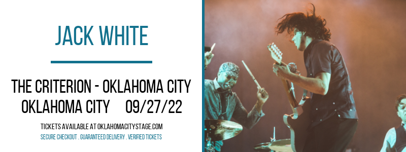 Jack White at The Criterion tickets Jack White at The Criterion