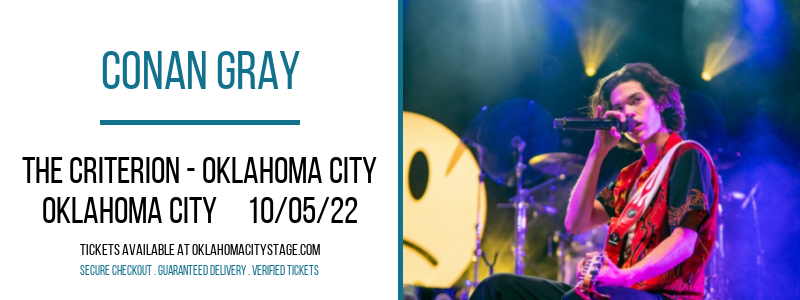 Conan Gray at The Criterion tickets Conan Gray at The Criterion