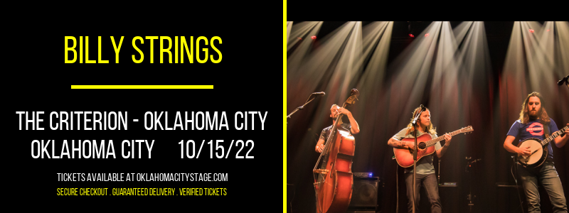 Billy Strings at The Criterion tickets Billy Strings at The Criterion
