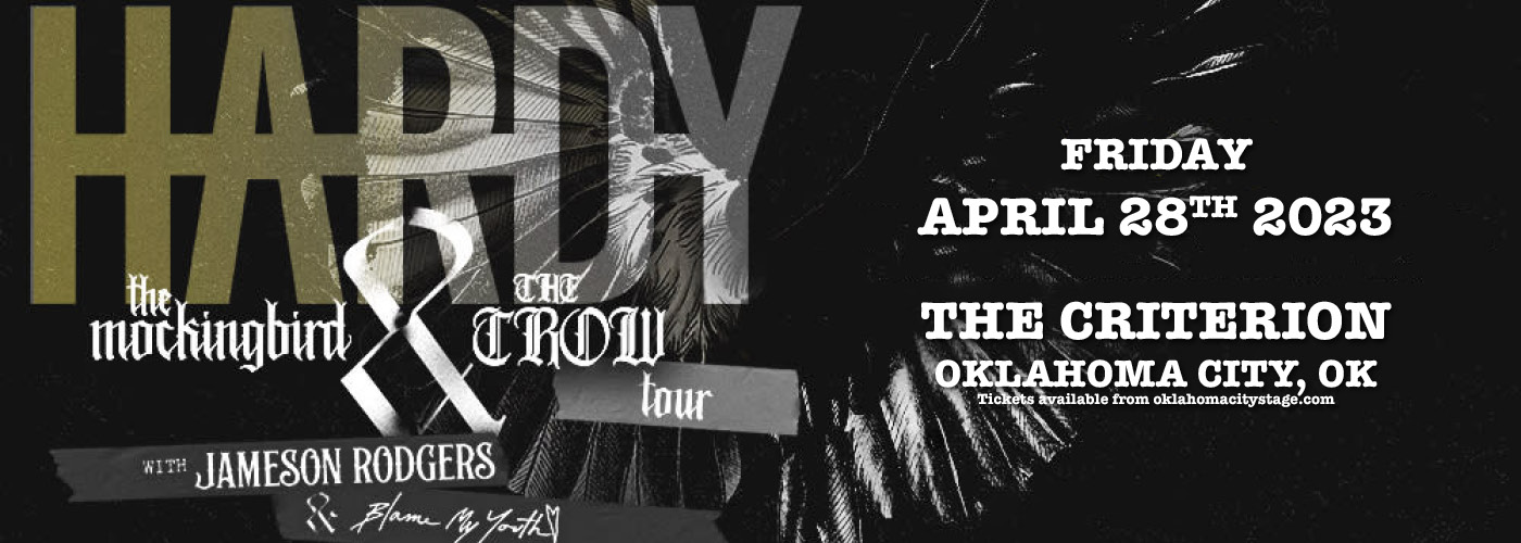 Hardy: The Mockingbird and The Crow Tour at The Criterion tickets Hardy: The Mockingbird and The Crow Tour at The Criterion