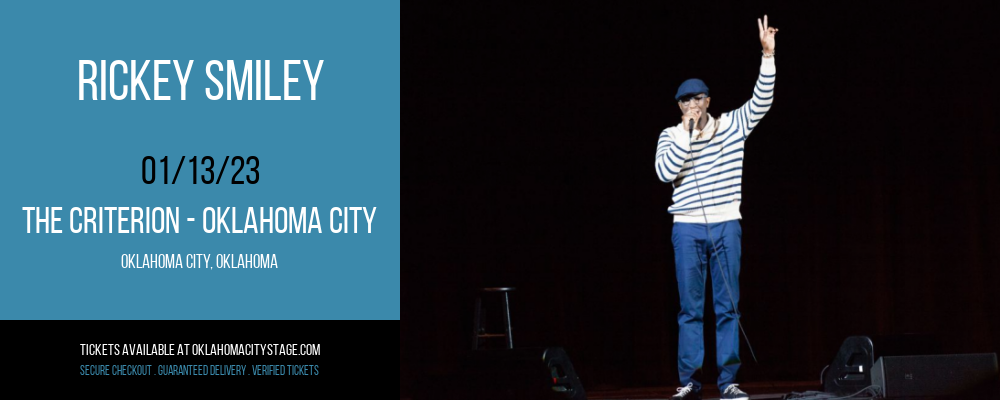 Rickey Smiley at The Criterion tickets Rickey Smiley at The Criterion