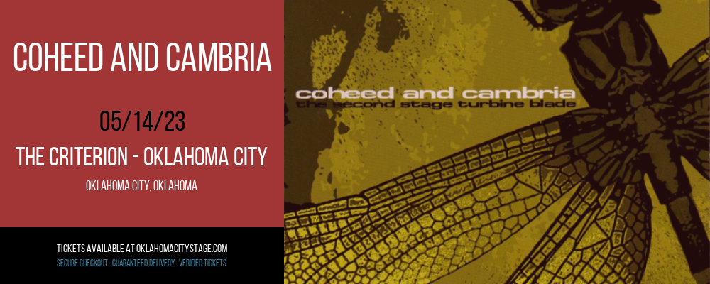 Coheed and Cambria at The Criterion tickets Coheed and Cambria at The Criterion