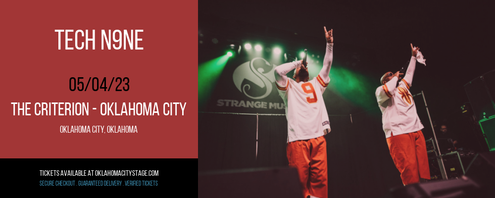 Tech N9ne at The Criterion tickets Tech N9ne at The Criterion
