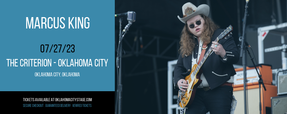 Marcus King at The Criterion tickets Marcus King at The Criterion