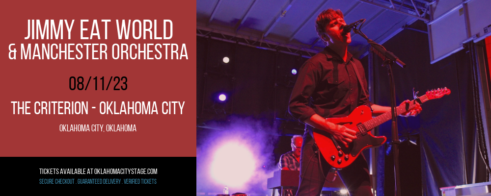 Jimmy Eat World & Manchester Orchestra at The Criterion tickets Jimmy Eat World & Manchester Orchestra at The Criterion