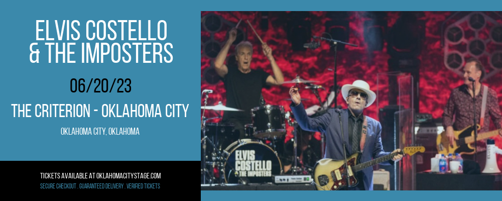 Elvis Costello & The Imposters at The Criterion tickets Elvis Costello & The Imposters at The Criterion