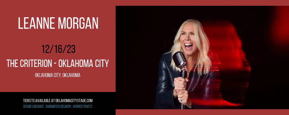 Leanne Morgan at The Criterion tickets Leanne Morgan at The Criterion